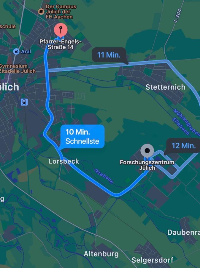 Ruhiges Juwel: Frisch Renoviert 100 Qm Lägenhet Jülich Exteriör bild
