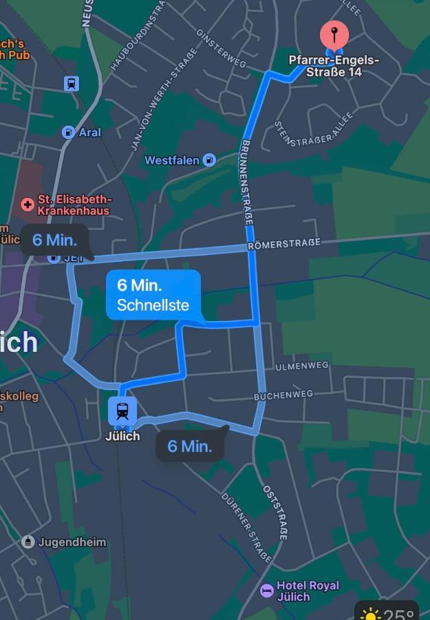 Ruhiges Juwel: Frisch Renoviert 100 Qm Lägenhet Jülich Exteriör bild